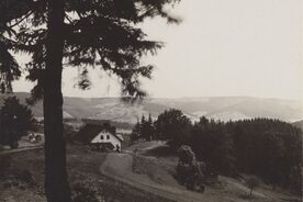 Hostinec na Martiňáku v katastru Horní Bečvy. 