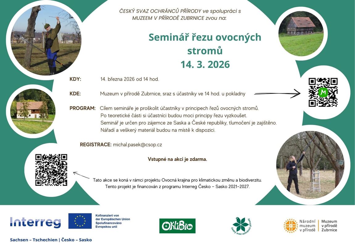 Seminář řezu ovocných stromů