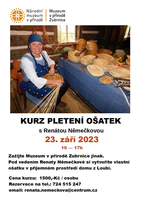 Kurz pletení ošatek s Renátou Němečkovou 23.9.2023
