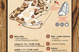 Podzimní prázdniny v muzeu - mapa Dřevěné městečko