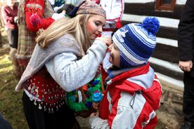 Odpolední část programu v podání obyvatel části města Hlinska Blatno, 2024. Foto: Pavel Bulena, Muzeum v přírodě  Vysočina