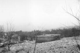 7_Stavba stodoly v muzeu, 1972 / Construction of the barn at the museum, 1972