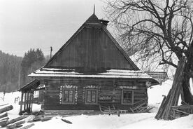 4_Velké Karlovice - Podťaté, usedlost in situ, před rokem 1969 / Velké Karlovice – Podťaté, the farmstead in situ, before 1969