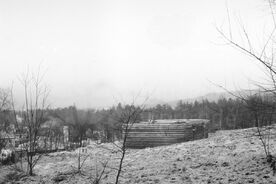 7_Stavba stodoly v muzeu, 1972 / Construction of the barn at the museum, 1972