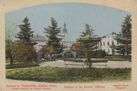 Hudební altánek na náměstí kolem roku 1910