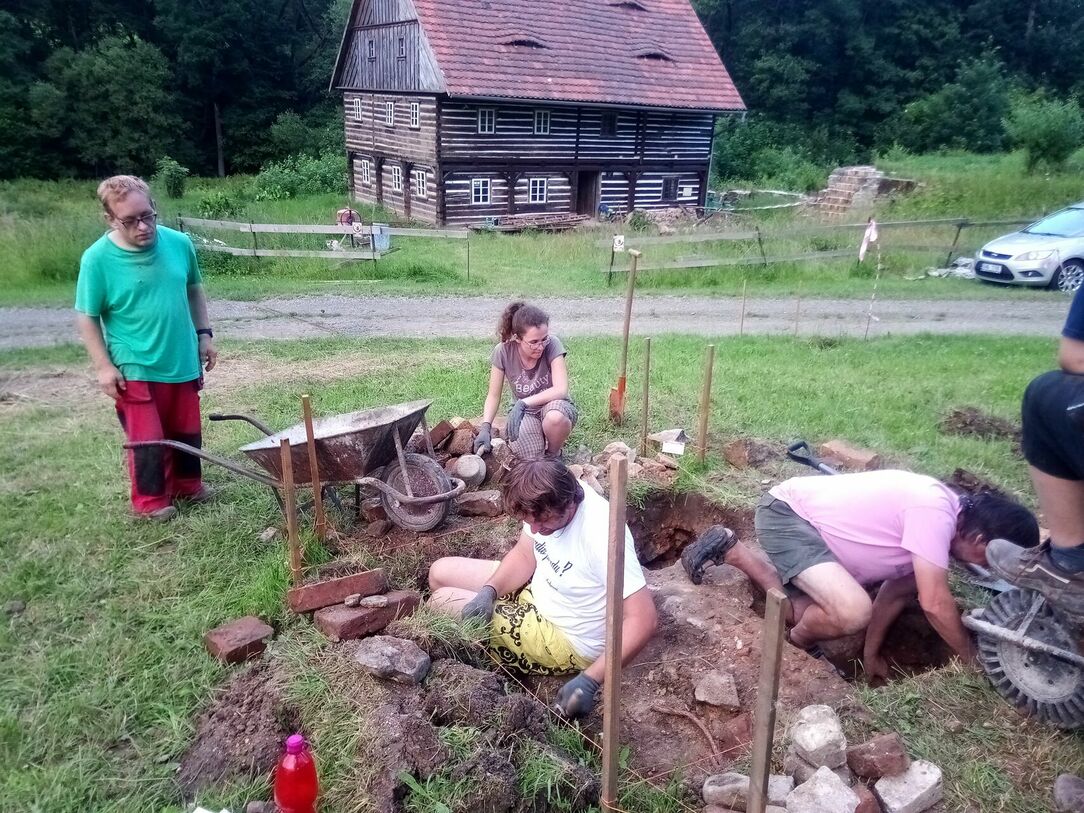 Archeologický průzkum u mlýna Schelmühle