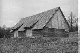 8_Valašská dědina, rekonstrukce stodoly, 1972 / The Wallachian Village, reconstruction of the barn, 1972