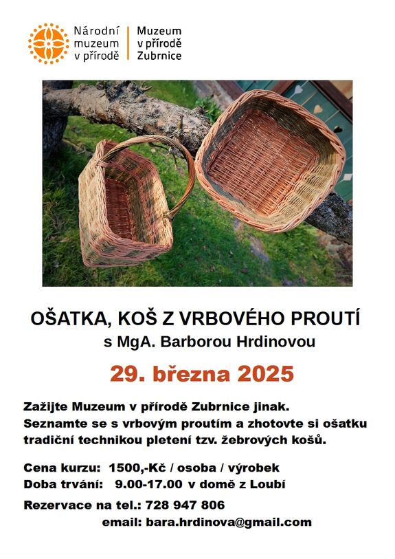 Ošatka, koš z vrbového proutí