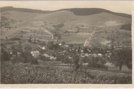 1_Zděchov, kolem roku 1949, pohlednice / Zděchov, around 1949, postcard