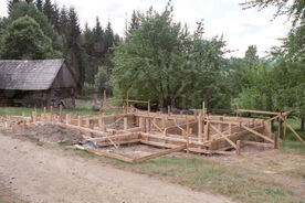 4_Stavba školy v muzeu, základy, 2007 / Construction of the school at the museum, the foundations, 2007