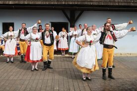 Vystoupení folklórního souboru Vysočan, 2021. Foto: Pavel Bulena, Muzeum v přírodě Vysočina.
