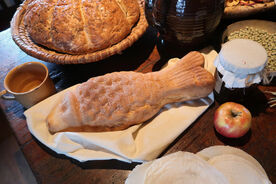 Štědrovečerní tabule, 2019. Foto: Pavel Bulena, Muzeum v přírodě Vysočina